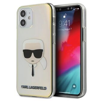 Karl Lagerfeld iPhone 12 Mini Flerfärgat Hardcase Iriserande Karls Huvud