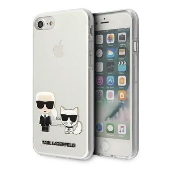 Karl Lagerfeld KLHCI8CKTR iPhone 7/8 / SE 2020 / SE 2022 hårdfodral Transparent Karl & Choupette