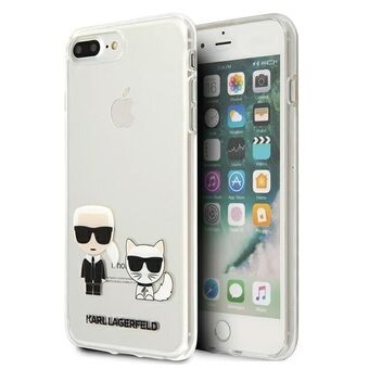 Karl Lagerfeld KLHCI8LCKTR iPhone 7/8 Plus hårt fodral Transparent Karl & Choupette