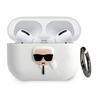 Karl Lagerfeld KLACAPSILGLWH AirPods Pro skal vit/vit Silikon Iconic