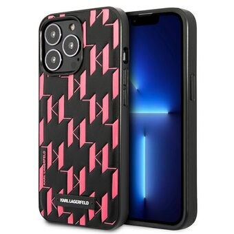 Karl Lagerfeld KLHCP13XMNMP1P iPhone 13 Pro Max 6,7" hårdfodral rosa/rosa monogramplakett