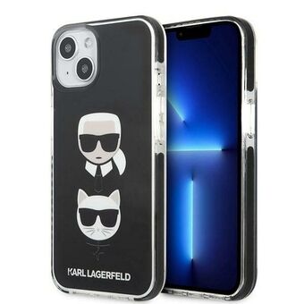 Karl Lagerfeld KLHCP13MTPE2TK iPhone 13 6.1" hårdfodral svart / svart Karl & Choupette Head