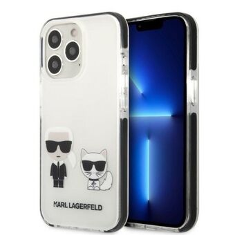 Karl Lagerfeld KLHCP13XTPEKCW iPhone 13 Pro Max 6,7" hårdfodral vit/vit Karl&Choupette