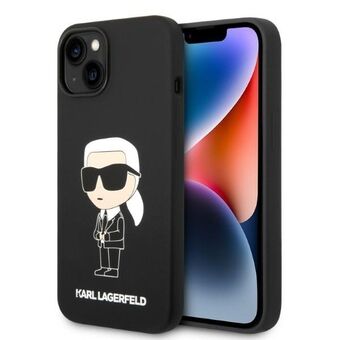 Karl Lagerfeld KLHMP14MSNIKBCK iPhone 14 Plus 6,7" hårdfodral svart/svart Silikon Ikonik Magsafe