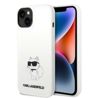 Karl Lagerfeld KLHMP14SSNCHBCH iPhone 14 6.1" hårdfodral vit/vit Silikon Choupette MagSafe
