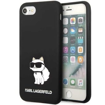 Karl Lagerfeld KLHCI8SNCHBCK iPhone 7/8/ SE 2020/2022 hårt fodral svart/svart Silikon Choupette