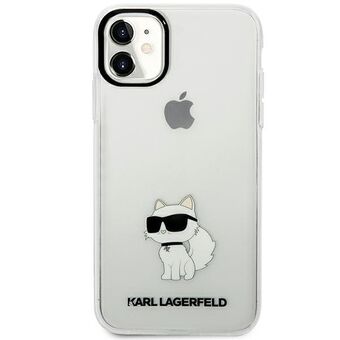 Karl Lagerfeld KLHCN61HNCHTCT iPhone 11 / Xr 6.1" genomskinligt hårt fodral Ikonik Choupette