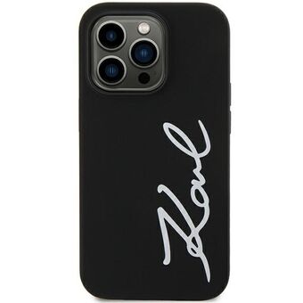 Karl Lagerfeld KLHCN61SKSVGK iPhone 11 / Xr 6.1" svart/svart hårdfodral silikonsignatur