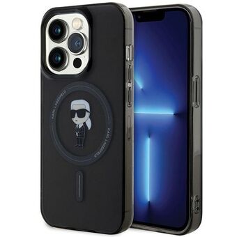 Karl Lagerfeld KLHMP15LHFCKNOK iPhone 15 Pro 6.1" svart/svart hardcase IML Ikonik MagSafe