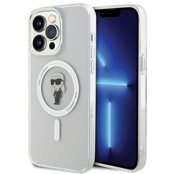 Karl Lagerfeld KLHMP15XHFCKNOT iPhone 15 Pro Max 6.7" genomskinlig hård skal IML Ikonik MagSafe