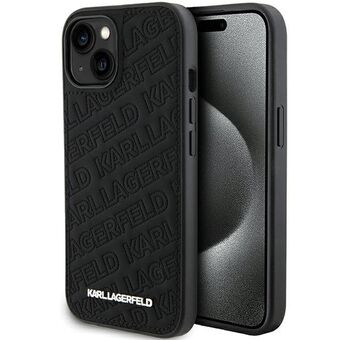 Karl Lagerfeld KLHCP15MPQKPMK iPhone 15 Plus / 14 Plus 6.7" svart svart hardcase Quilted K mönster