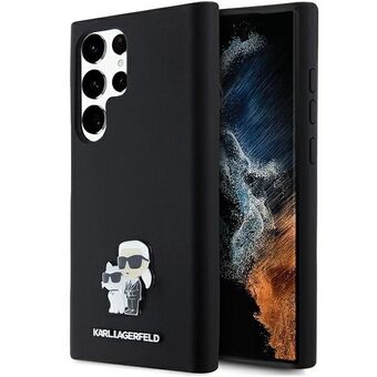 Karl Lagerfeld KLHCS23LSMHKCNPK S23 Ultra S918 hårt skal svart/silikon Karl&Choupette Metallnål