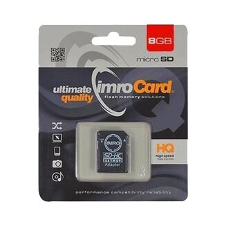 MicroSD minneskort 8GB Imro + adp 10C