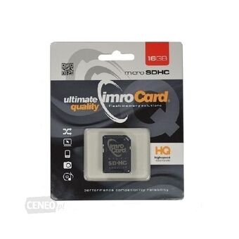 MicroSD-minneskort 16GB Imro+ adp