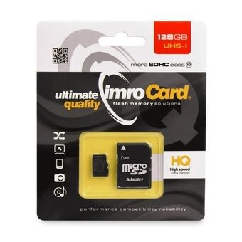 MicroSD-kort 128GB Imro+adp 10C