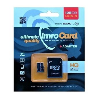 MicroSDXC minneskort 128GB Imro+ adp 10C UHS-3
