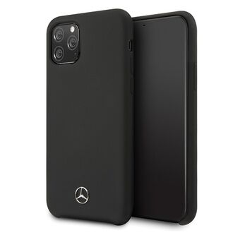 Mercedes MEHCN58SILBK iPhone 11 Pro hårdfodral svart/svart silikonlinje