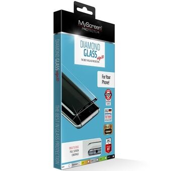 MS Diamond Edge 3D iPhone 6 Plus svart svart, härdat glas