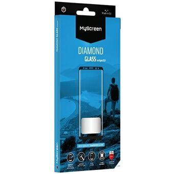 MS Diamond Glass Edge 3D Huawei Mate 20 Pro svart/svart, härdat glas