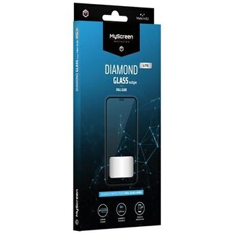 MS Diamond Glass Edge Lite FG för Xiaomi Redmi 12C/11A svart/svart Full Glue