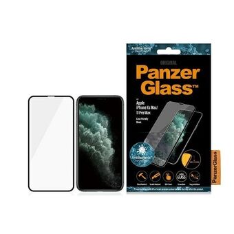 PanzerGlass E2E Super+ iPhone XS Max /11 Pro Max-skal, kompatibelt med fodral, antibakteriell, svart