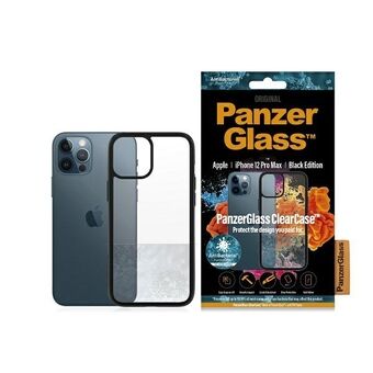 PanzerGlass ClearCase iPhone 12 Pro Max 6.7" Antibakteriell svart/svart