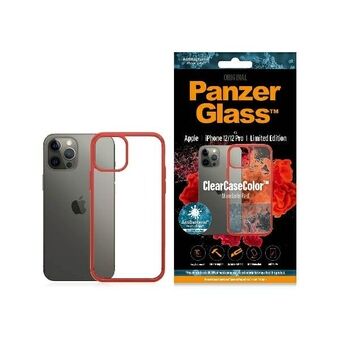 PanzerGlass ClearCase iPhone 12/12 Pro Mandarin Red AB 
translated to Swedish is:
PanzerGlass ClearCase iPhone 12/12 Pro Mandarin Red AB.
