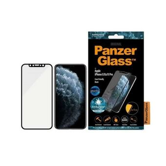 PanzerGlass E2E Anti-Bluelight iPhone X / XS / 11 Pro Cover Friendly AntiBacterial Microfracture svart / svart
