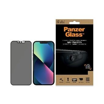 PanzerGlass E2E Mikrofraktur iPhone 13 /13 Pro 6,1" Skalsvänlig CamSlider Privacy Antibakteriell svart/svart P2748