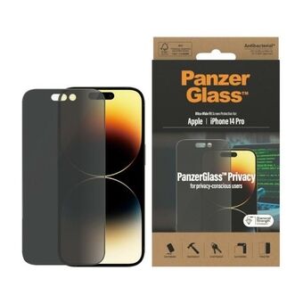 PanzerGlass Ultra-Wide Passform iPhone 14 Pro 6,1" integritetsskydd med antibakteriellt skydd P2772