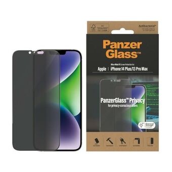 PanzerGlass Ultra-Wide Fit iPhone 14 Plus / 13 Pro Max 6,7" Sekretesskydd Bakteriedödande P2773