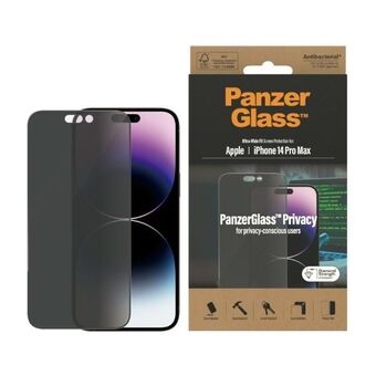 PanzerGlass Ultra-Wide Fit iPhone 14 Pro Max 6,7" Sekretessfilter Skydd Antibakteriell P2774