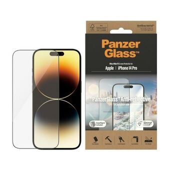 PanzerGlass Ultra-Wide Fit iPhone 14 Pro 6,1" Skärmskydd Anti-reflekterande Antibakteriell Easy Aligner ingår 2788
