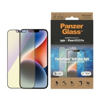 PanzerGlass Ultra-Wide Fit iPhone 14 / 13 Pro / 13 6,1" skärmskydd Antibakteriell Easy Aligner medföljer Anti-Blue Light 2791