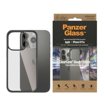 PanzerGlass ClearCase iPhone 14 Pro 6.1" Antibakteriell svart / svart 0406