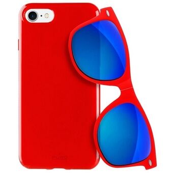 Puro Sunny Kit fodral iPhone 7/8 + glasögon SE 2020 / SE 2022 röd / röd IPC747SUNNYKIT1RED