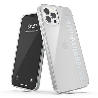 SuperDry Snap iPhone 12 / iPhone 12 Pro Clear Case E Silver 