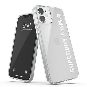 SuperDry Snap iPhone 12 Mini Genomskinligt Fodral Vit