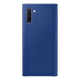 Fodral till Samsung EF-VN970LL Note 10 N970 blått/blått läderfodral