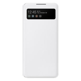 Fodral Samsung EF-EA426PW A42 5G vit / vit S View Plånboksfodral