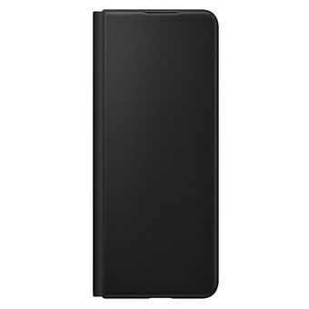 Fodral Samsung EF-FF926LBEGWW Z Fold 3 svart / svart läder Flip Cover