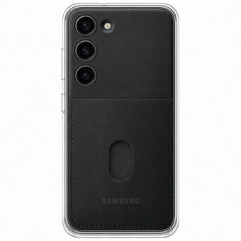 Fodral Samsung EF-MS911CB S23 S911 svart/svart Ramskydd