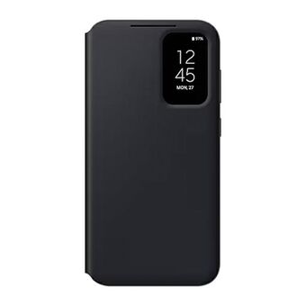 Etui Samsung EF-ZS711CB S23 FE S711 svart/svart Smart View-plånboksfodral