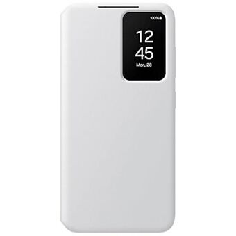 Etui för Samsung EF-ZS921CWEGWW S24 S921, vitt Smart View Wallet-fodral.