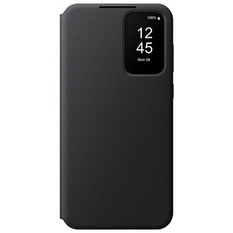 Etui till Samsung EF-ZA556CBEGWW A55 5G A556, svart, Smart View Wallet-fodral.