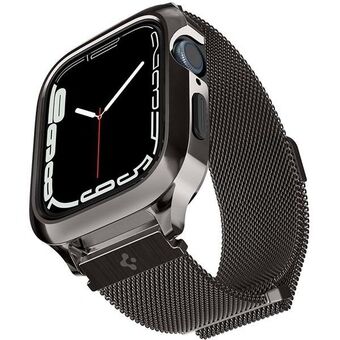 Spigen Metal Fit PRO Apple Watch 7/8 45mm grafitgrå/graphite ACS04585