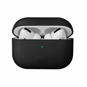UNIQ fodral Lino AirPods Pro Silikon svart / bläcksvart