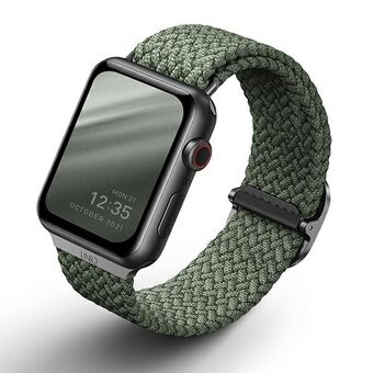 UNIQ Aspen Apple Watch 40/38 / 41mm Flätad grön / cypressgrön