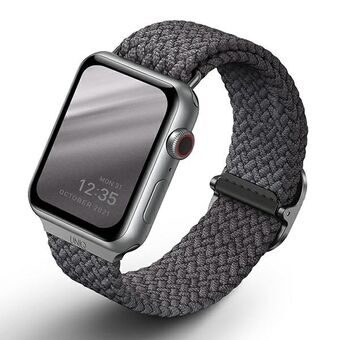 UNIQ Aspen Apple Watch 40/38 / 41mm Flätad grå / granitgrå