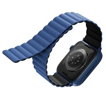 UNIQ rem Revix Apple Watch Series 4/5/6/7 / SE 40 / 41mm. Vändbar Magnetisk svart-blå / svart-blå